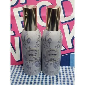 BBW Fresh Fall Morning Home Room Fragrance Spray White Barn Set of 2